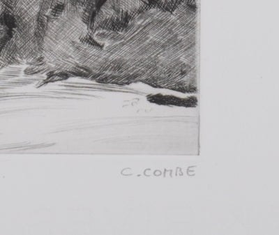 Camille COMBE : Glencoe , Gravure originale signée