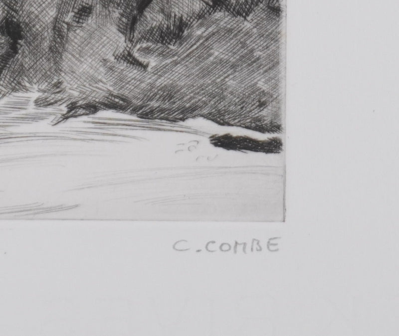 Camille COMBE : Glencoe , Gravure originale signée