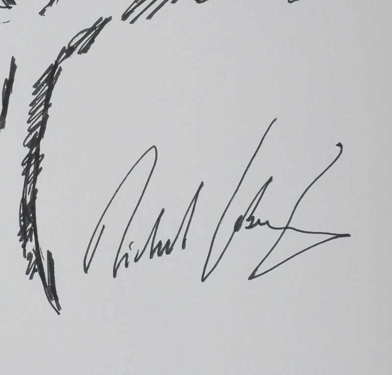 Michel JOBERT : Arbre sans ombre, Autographe et dessin original signé