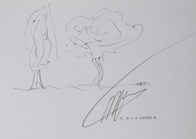 Autographe original de Roland NUNGESSER (vue générale) - Crédit photo : Galerie Art.Paris