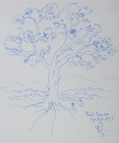 Autographe original de Paul BACON (photo de détail 3) - Crédit photo : Galerie Art.Paris