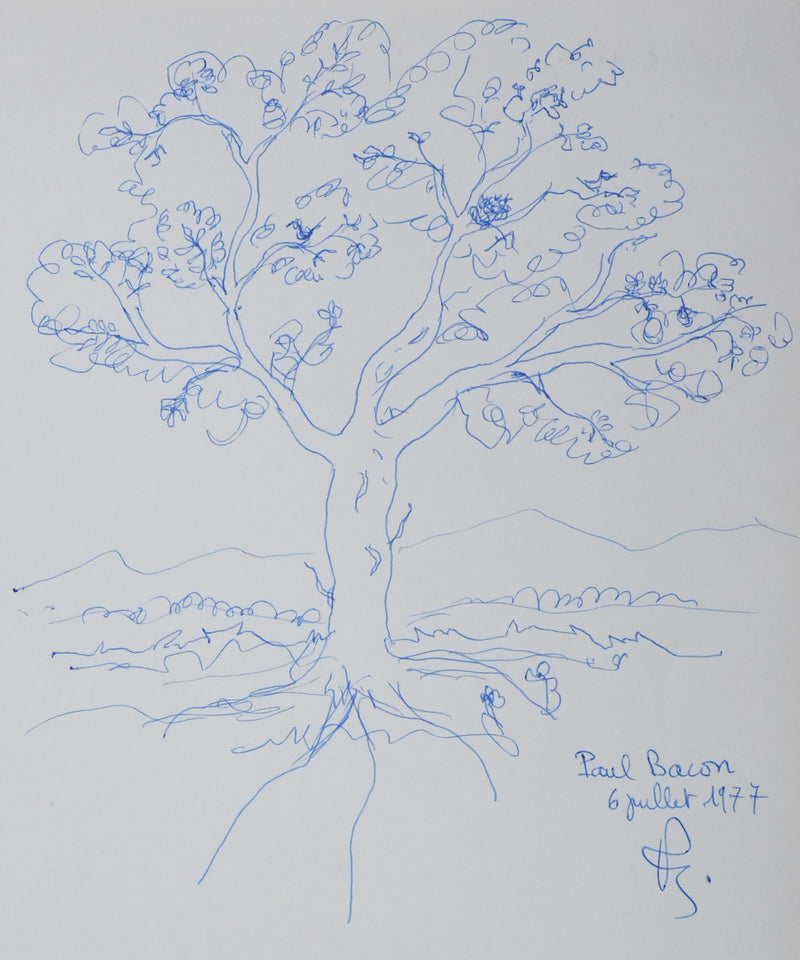 Autographe original de Paul BACON (photo de détail 3) - Crédit photo : Galerie Art.Paris