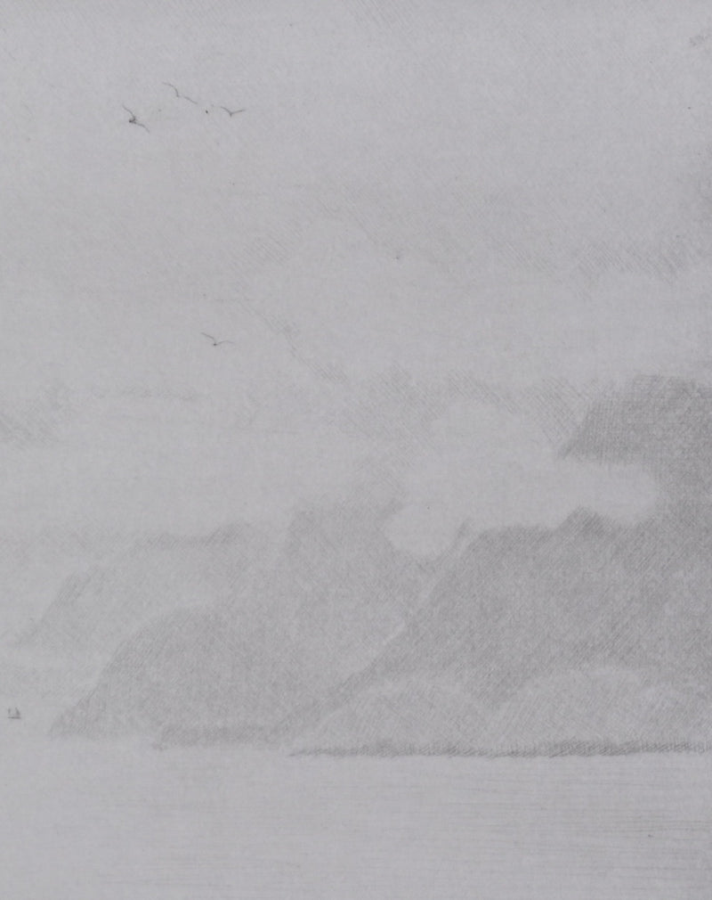 Camille COMBE : Vers le Cap Nord, Gravure originale signée