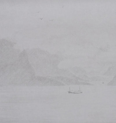 Camille COMBE : Vers le Cap Nord, Gravure originale signée