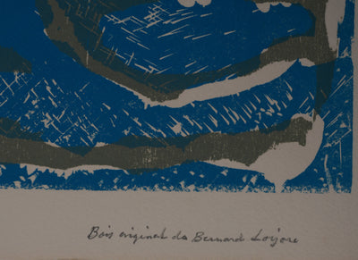 Bernard LORJOU : Le taureau, Gravure originale signée
