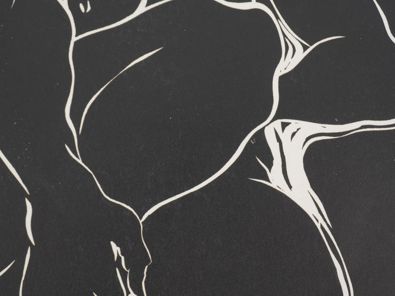 Claude BOGRATCHEW : Femme détendue, Gravure originale signée