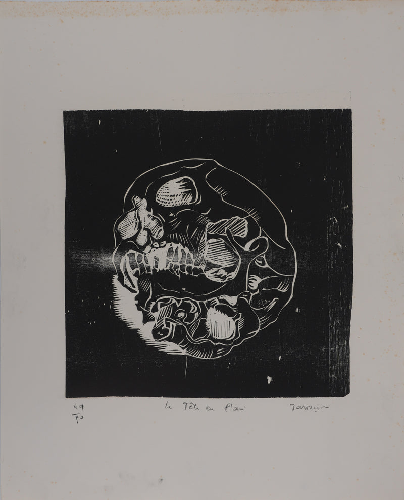 Claude BOGRATCHEW : Vanité abstraite, Gravure originale signée