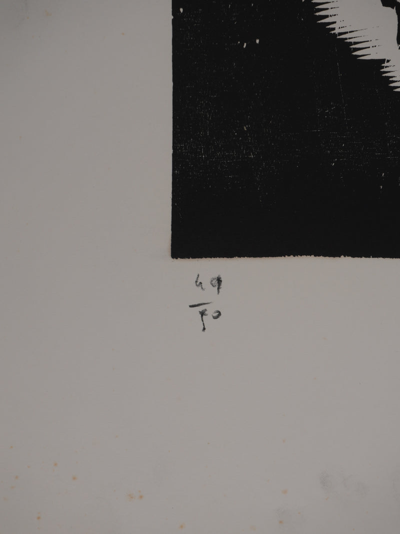 Claude BOGRATCHEW : Vanité abstraite, Gravure originale signée