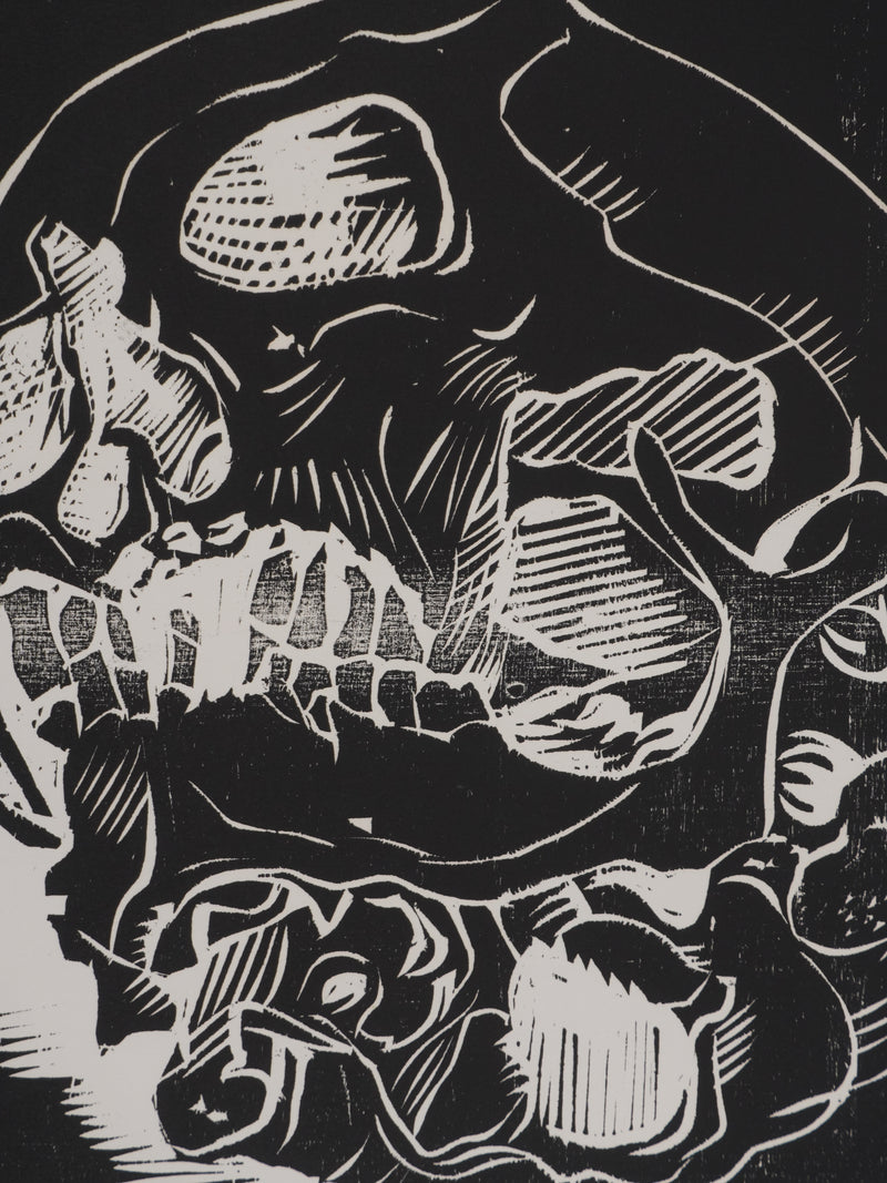 Claude BOGRATCHEW : Vanité abstraite, Gravure originale signée