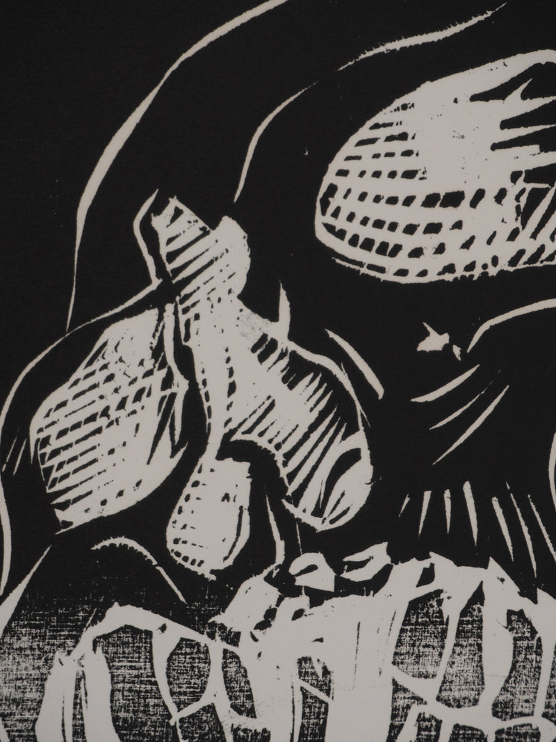 Claude BOGRATCHEW : Vanité abstraite, Gravure originale signée