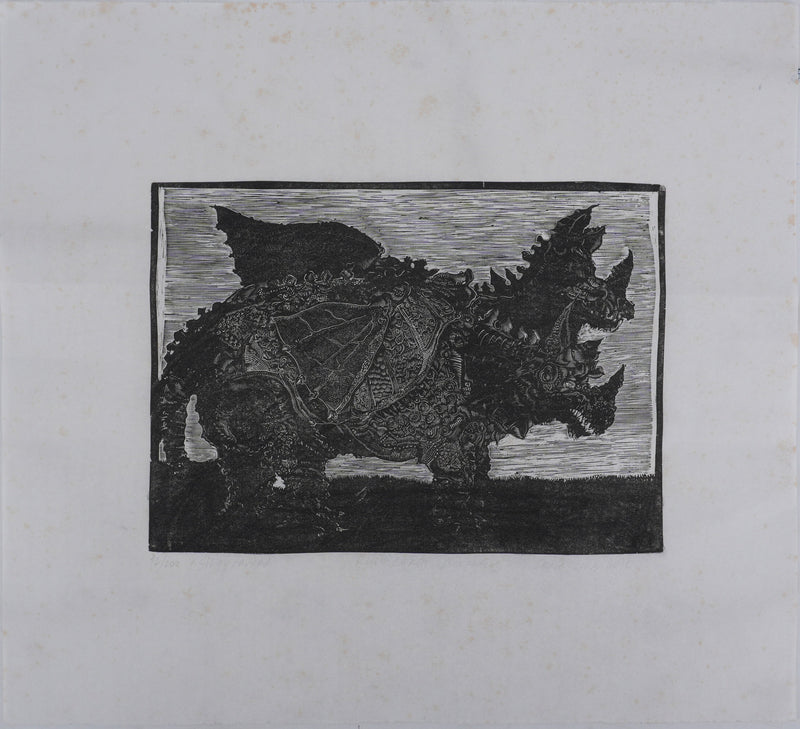 Ecole XXème : Rhinoceros à l&