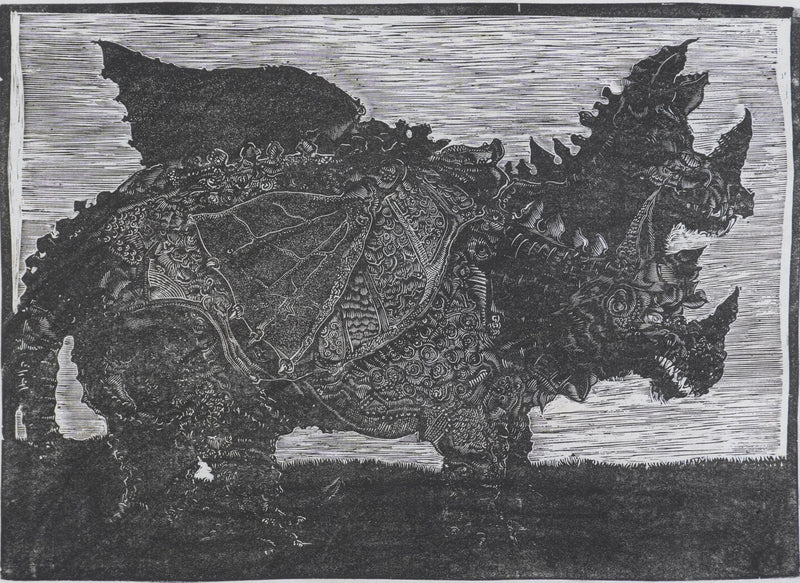 Ecole XXème : Rhinoceros à l&