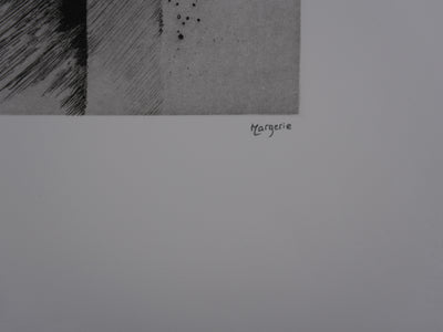 Antoine DE MARGERIE : Contraste de lumière, Gravure originale signée