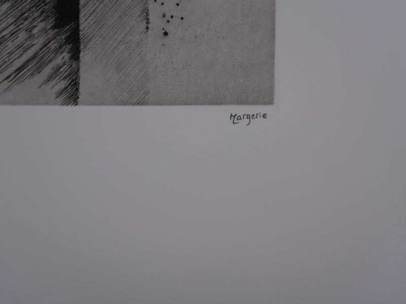 Antoine DE MARGERIE : Contraste de lumière, Gravure originale signée