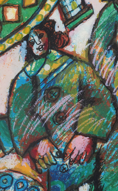 Theo TOBIASSE : Les murs de notre vie, La jeune famille, Lithographie originale signée