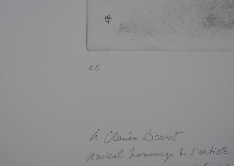 André BEGUIN : Le coq, Gravure originale signée