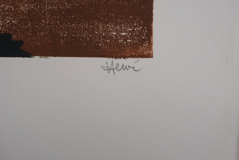 Jeannine HERVE : Les coquelicots, Gravure originale signée