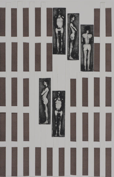 Vincent BUSSON : Abstraction corporel, Gravure originale signée