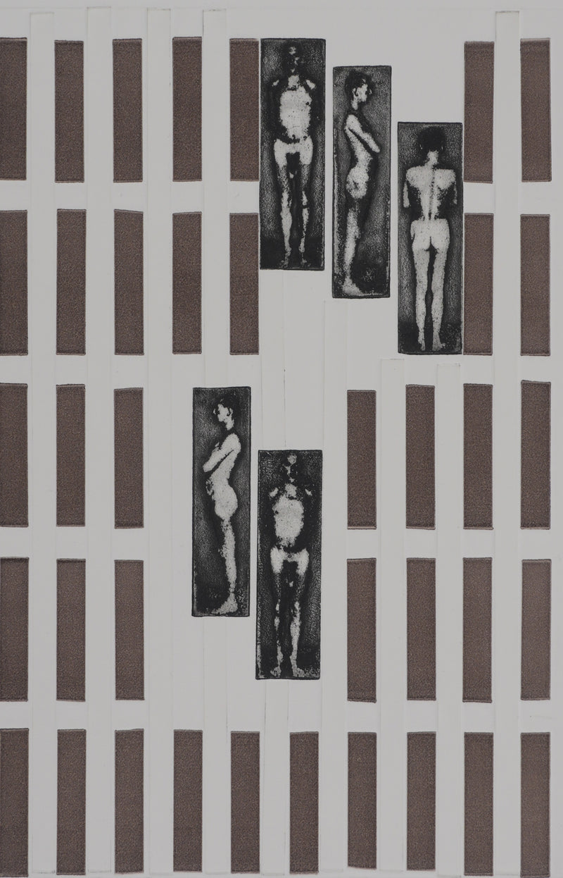 Vincent BUSSON : Abstraction corporel, Gravure originale signée