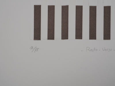Vincent BUSSON : Abstraction corporel, Gravure originale signée