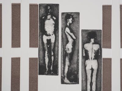 Vincent BUSSON : Abstraction corporel, Gravure originale signée