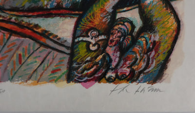 Theo TOBIASSE : Le sommeil de Jacob, Lithographie originale signée