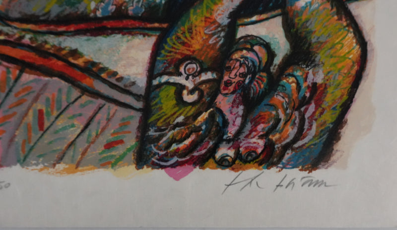 Theo TOBIASSE : Le sommeil de Jacob, Lithographie originale signée