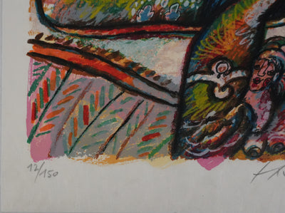 Theo TOBIASSE : Le sommeil de Jacob, Lithographie originale signée