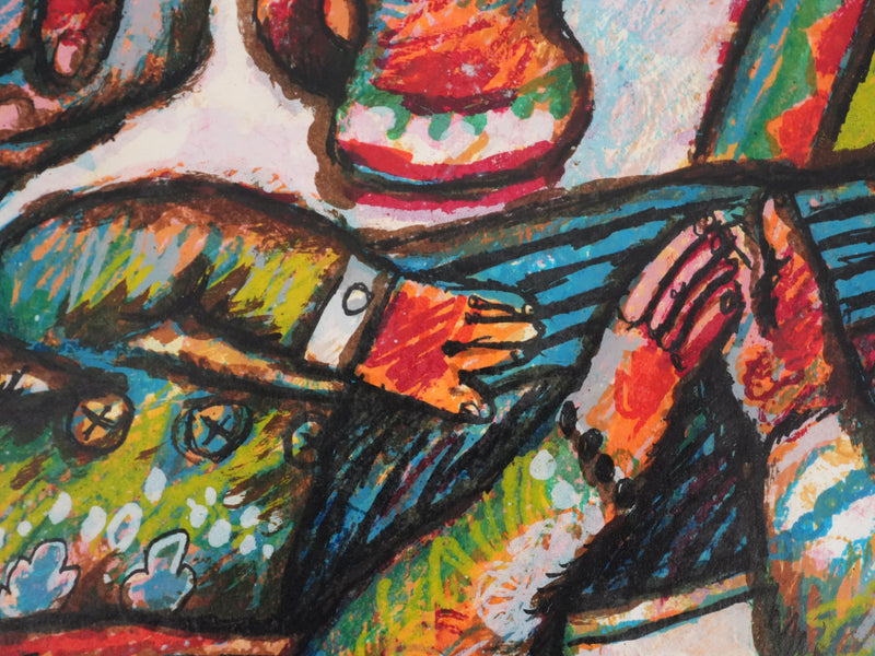 Theo TOBIASSE : Le sommeil de Jacob, Lithographie originale signée