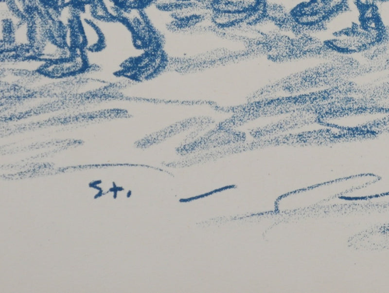Théophile Alexandre STEINLEN : La relève, Lithographie originale signée