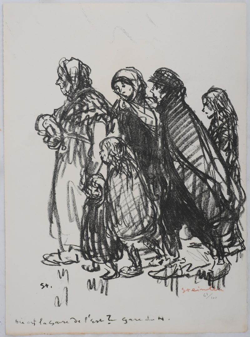 Théophile Alexandre STEINLEN : Où est la gare de l&
