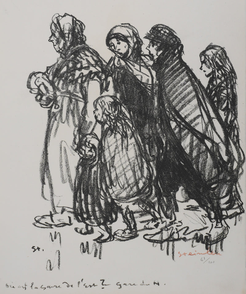 Théophile Alexandre STEINLEN : Où est la gare de l&