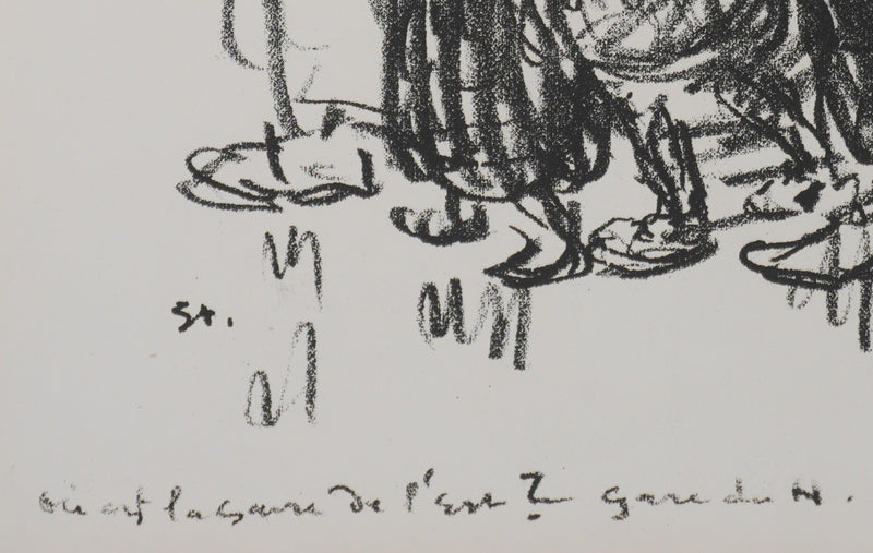 Théophile Alexandre STEINLEN : Où est la gare de l&