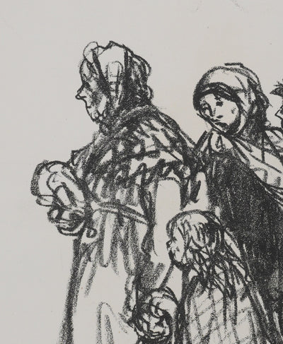 Théophile Alexandre STEINLEN : Où est la gare de l'Est ? La gare du Nord ?, Lithographie originale signée