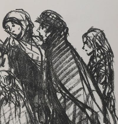 Théophile Alexandre STEINLEN : Où est la gare de l'Est ? La gare du Nord ?, Lithographie originale signée
