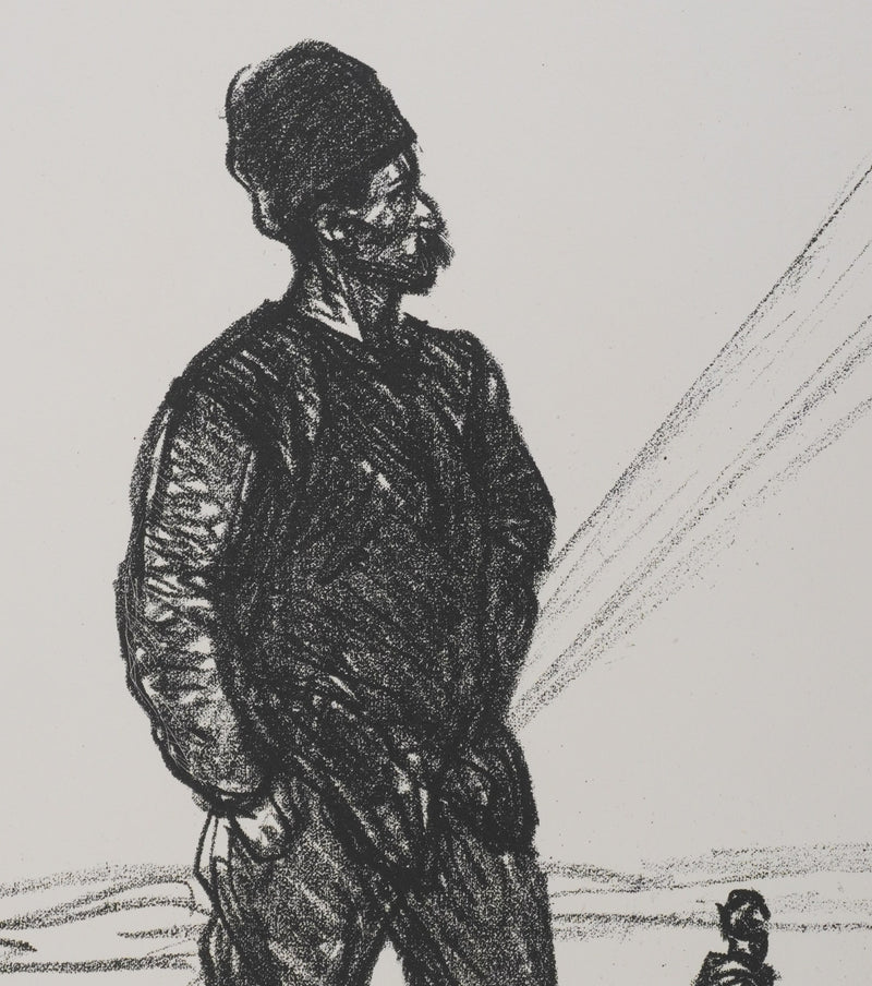 Théophile Alexandre STEINLEN : Homme serbe, Lithographie originale signée