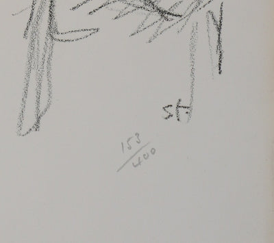 Théophile Alexandre STEINLEN : Soldat en képi portant un enfant, Lithographie originale signée