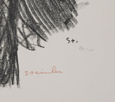 Théophile Alexandre STEINLEN : Soldat et infirmière, Lithographie originale signée