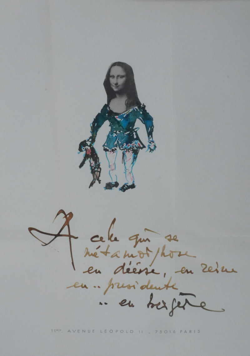 Georges MATHIEU : Lettre manuscrite, 1993, art original – art.paris