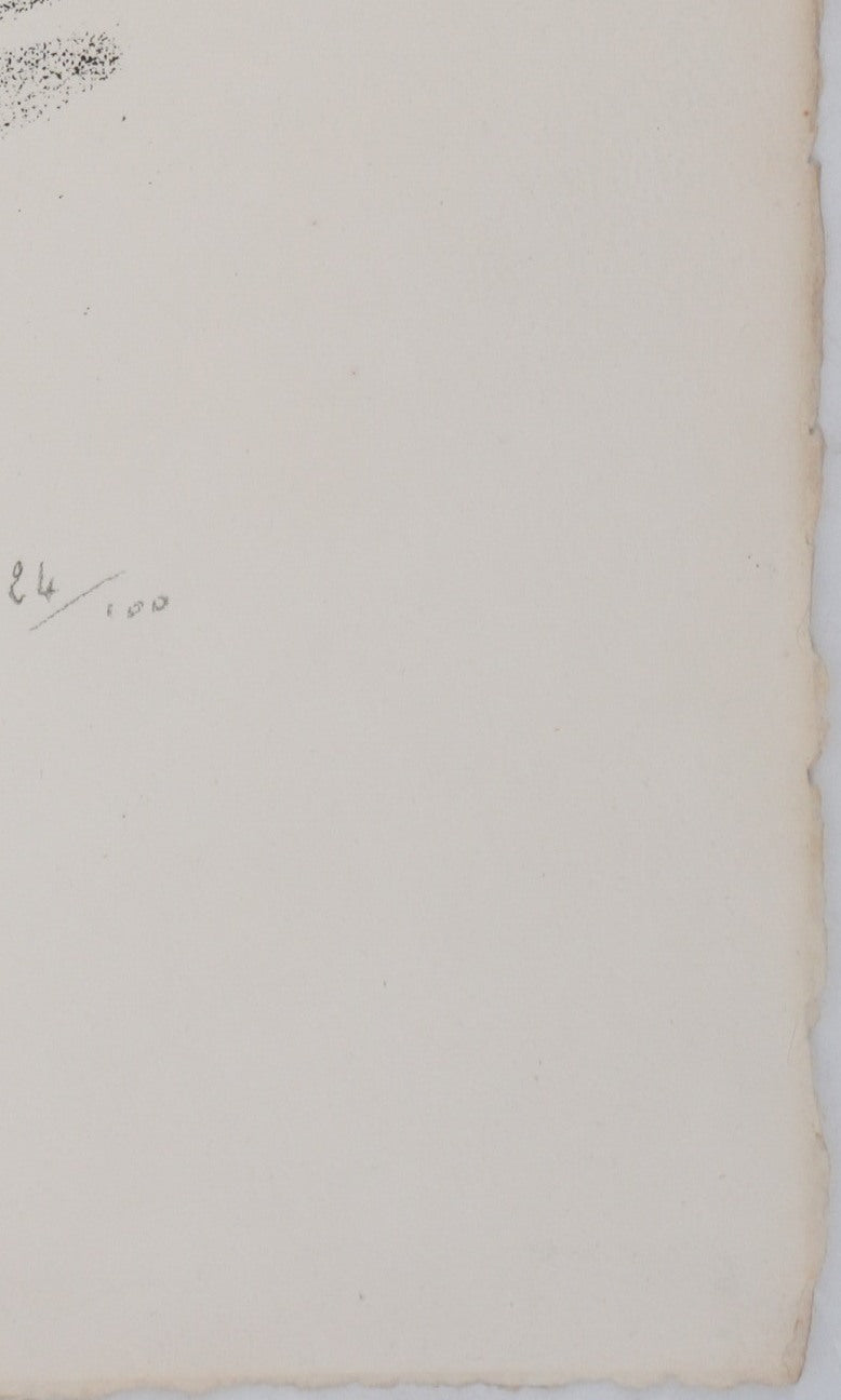 Théophile Alexandre STEINLEN : Soldat et infirmière, Lithographie originale signée