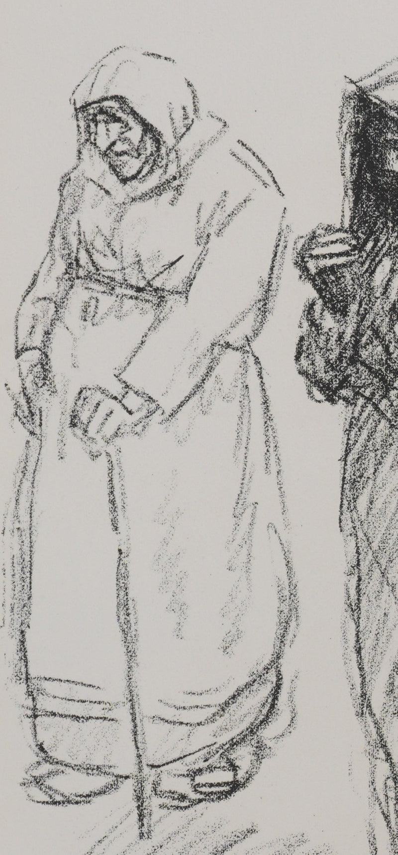 Théophile Alexandre STEINLEN : Trois femmes serbes, Lithographie originale signée