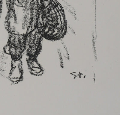 Théophile Alexandre STEINLEN : En Serbie, Lithographie originale signée