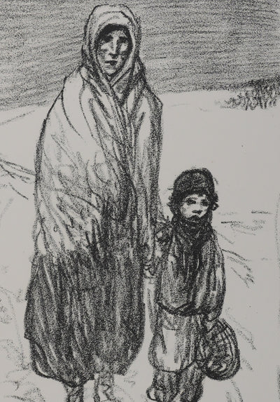 Théophile Alexandre STEINLEN : En Serbie, Lithographie originale signée
