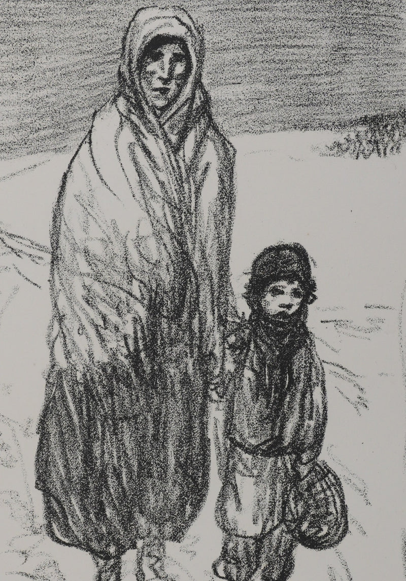 Théophile Alexandre STEINLEN : En Serbie, Lithographie originale signée