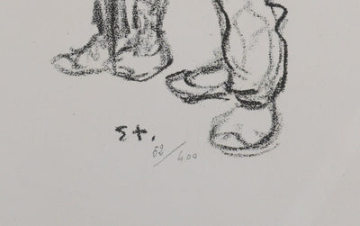 Théophile Alexandre STEINLEN : Serbes, Lithographie originale signée