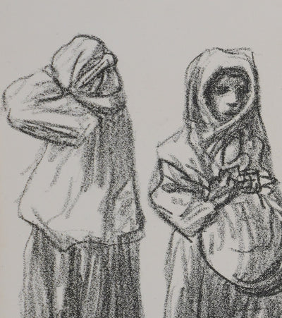 Théophile Alexandre STEINLEN : Serbes, Lithographie originale signée