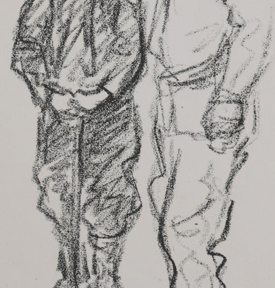 Théophile Alexandre STEINLEN : Serbes, Lithographie originale signée