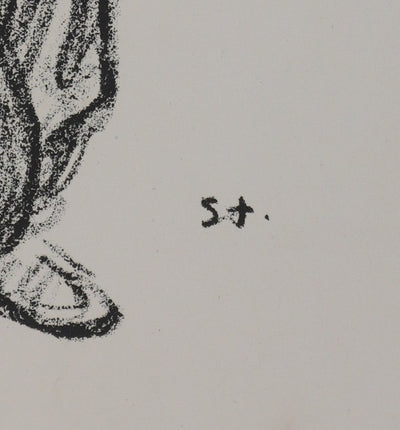 Théophile Alexandre STEINLEN : Enfant serbe, Lithographie originale signée