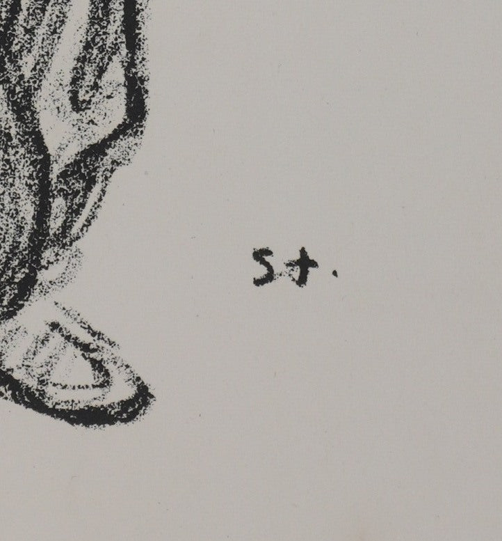 Théophile Alexandre STEINLEN : Enfant serbe, Lithographie originale signée