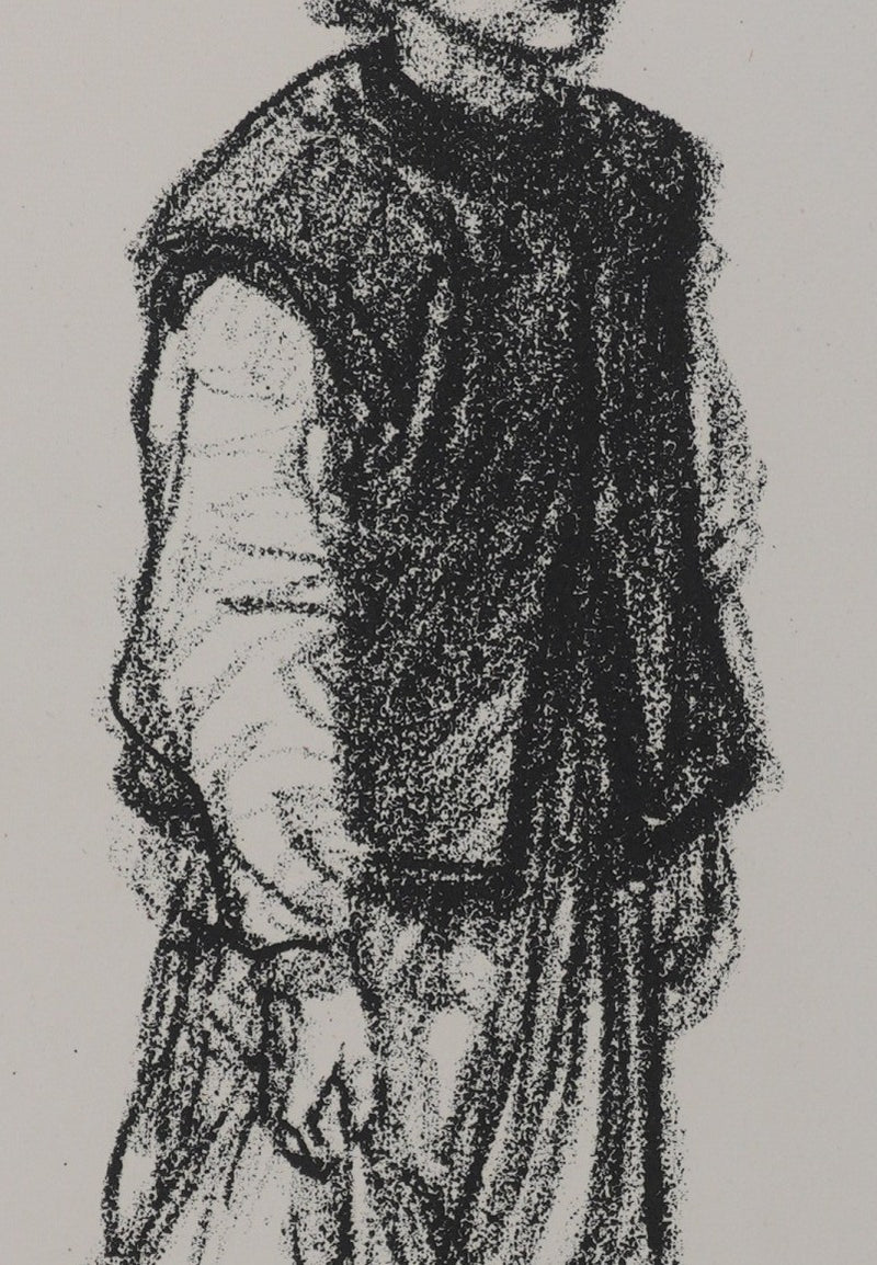 Théophile Alexandre STEINLEN : Enfant serbe, Lithographie originale signée